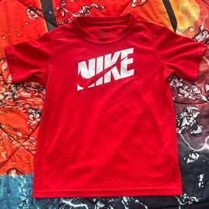 Nike Kids Red Dri-Fit Short Sleeve Tee